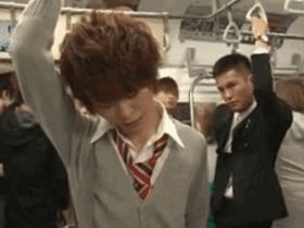 Геи трахают молодого парня в метро